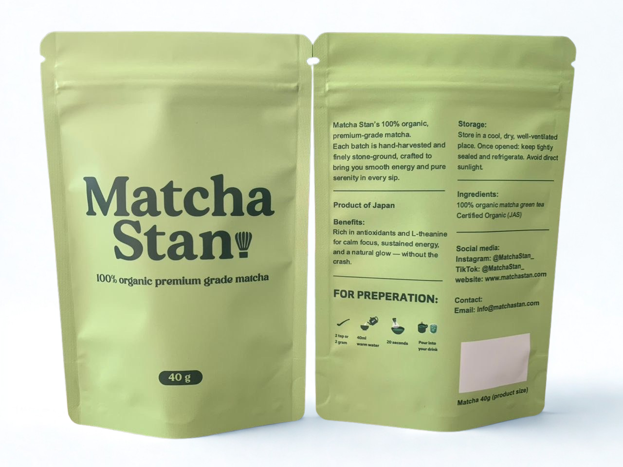 100% Organic premium grade matcha